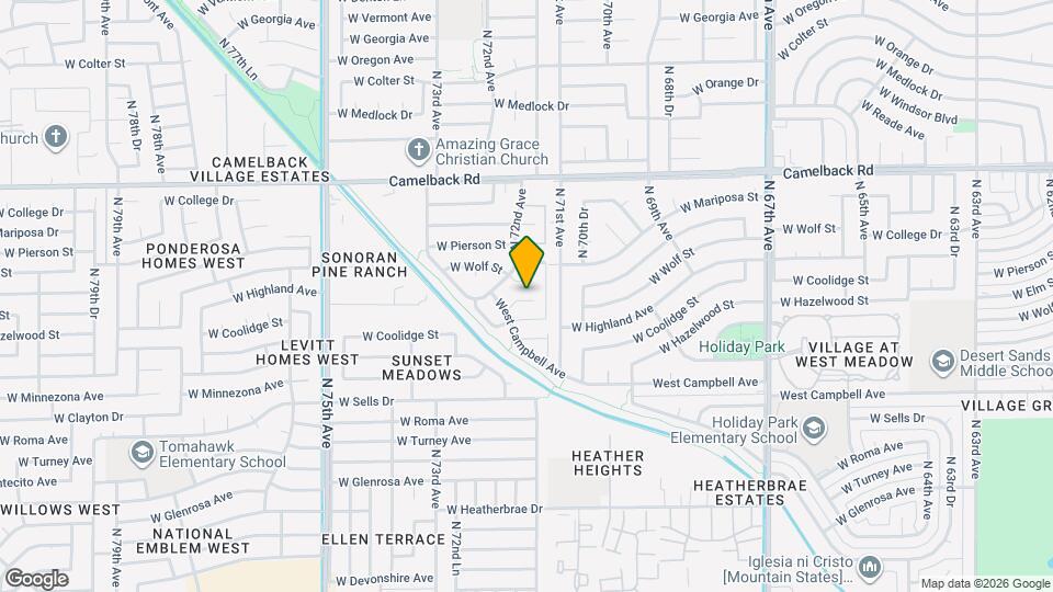 7130 W Hazelwood St Mapa y Detalles de la Ubicación