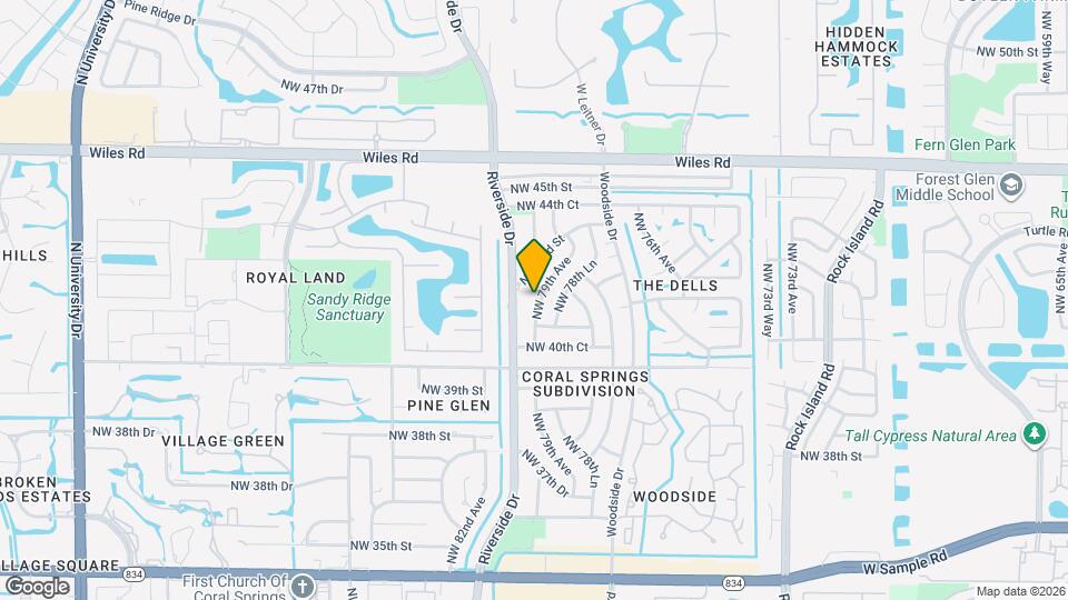 4114 NW 79th Ave Map and Location Details