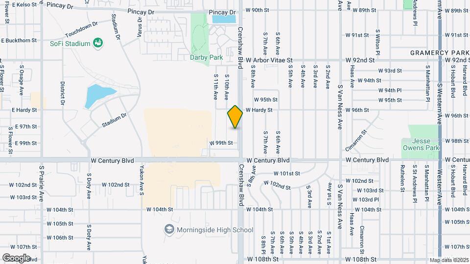 9733 Crenshaw Blvd Map and Location Details