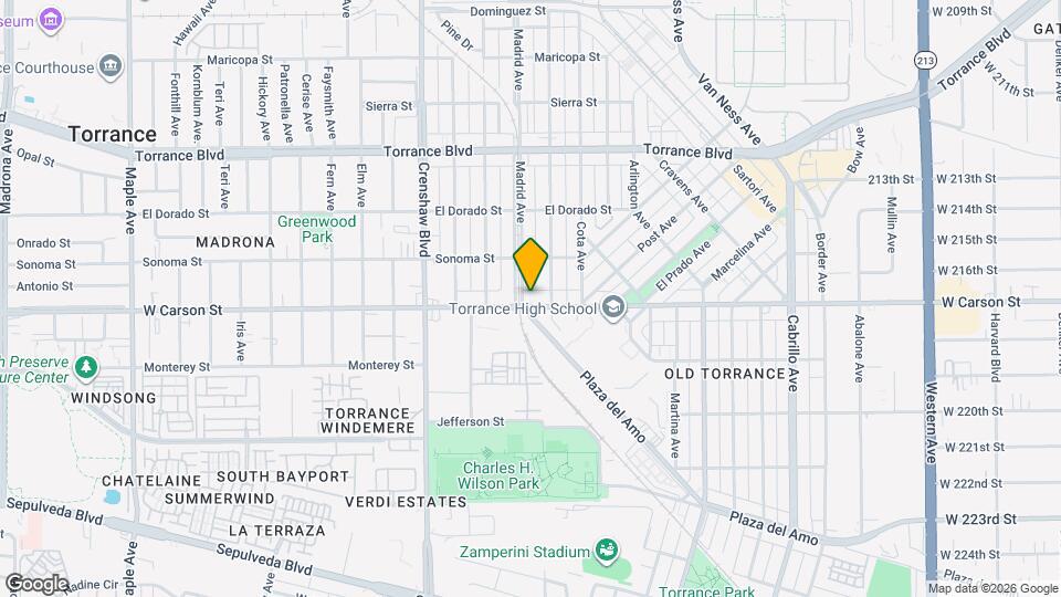 2321 W Carson St Mapa y Detalles de la Ubicación