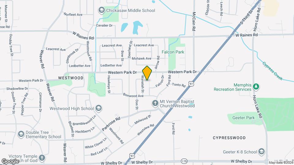 4347 Melwood St Map and Location Details