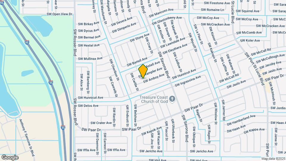 1351 SW Amboy Ave Map and Location Details
