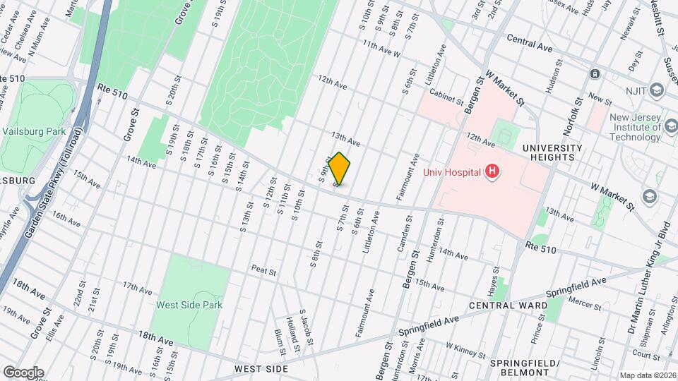 327 S Orange Ave Map and Location Details