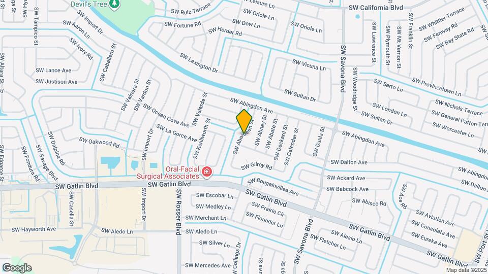 2477 SW Aberdeen St Map and Location Details