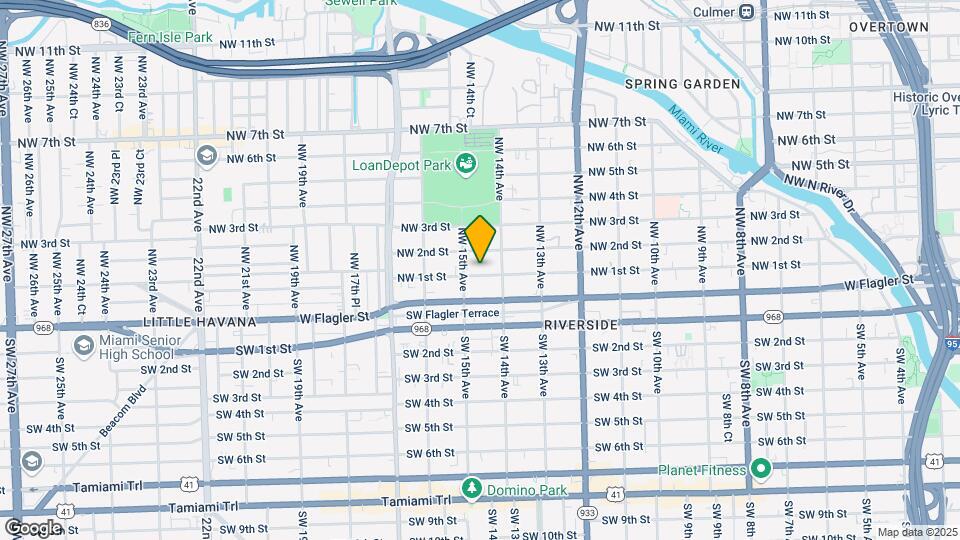 1443 NW 1st St Map and Location Details