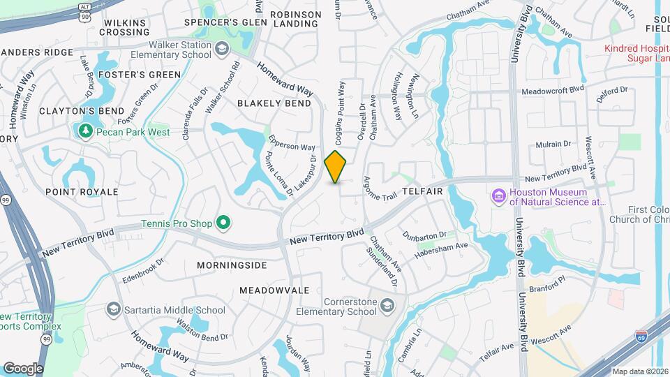 1110 Ancrum Hill Ln Map and Location Details