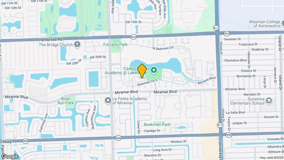 8587 SW 23rd Ct Map and Location Details