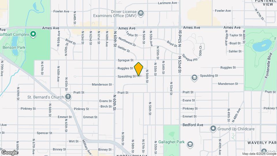 5713 Spaulding St Map and Location Details