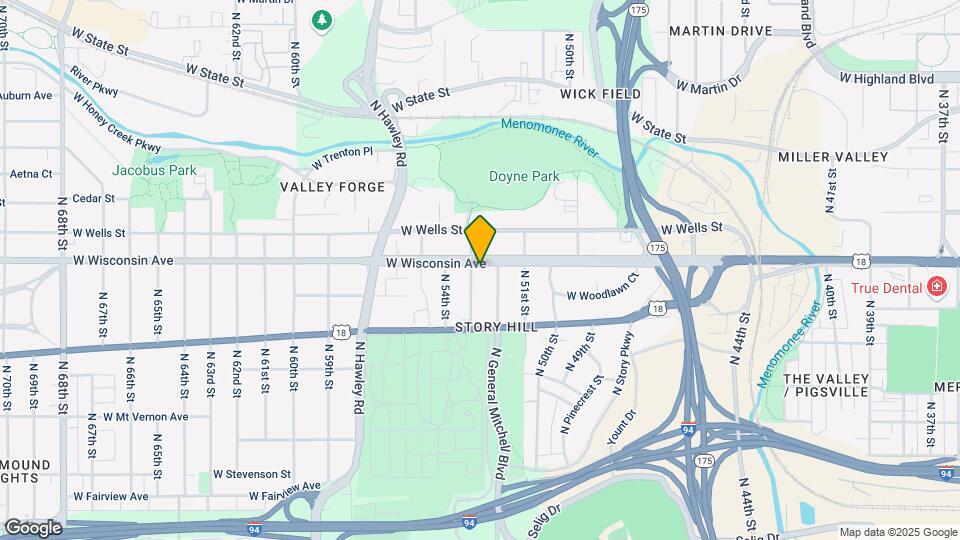 5223 W Wisconsin Ave, Unit Upper Map and Location Details