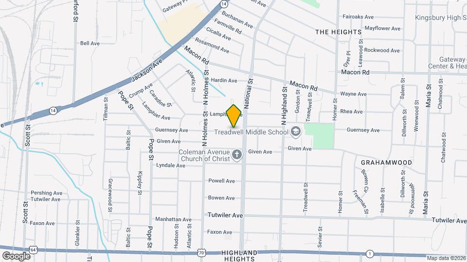 3366 Guernsey Ave Map and Location Details