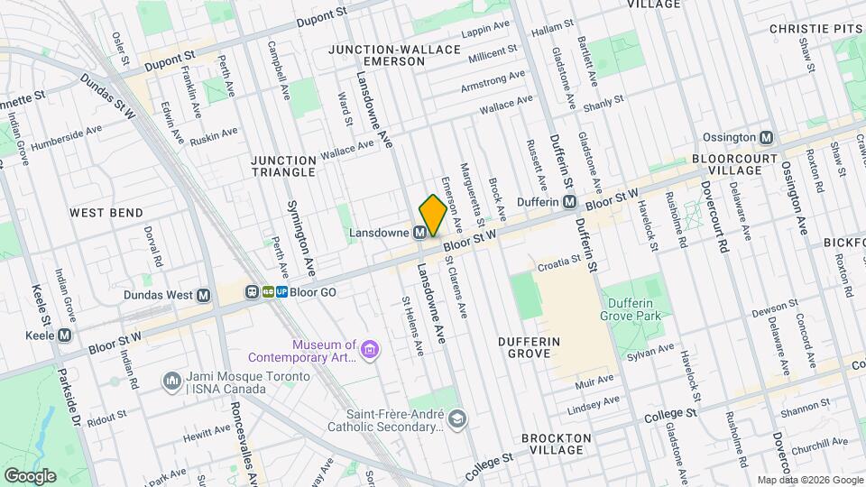 1294 Bloor St W Map and Location Details