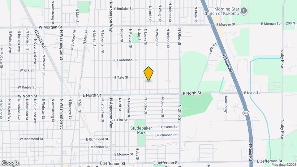 1404 N Locke St Map and Location Details