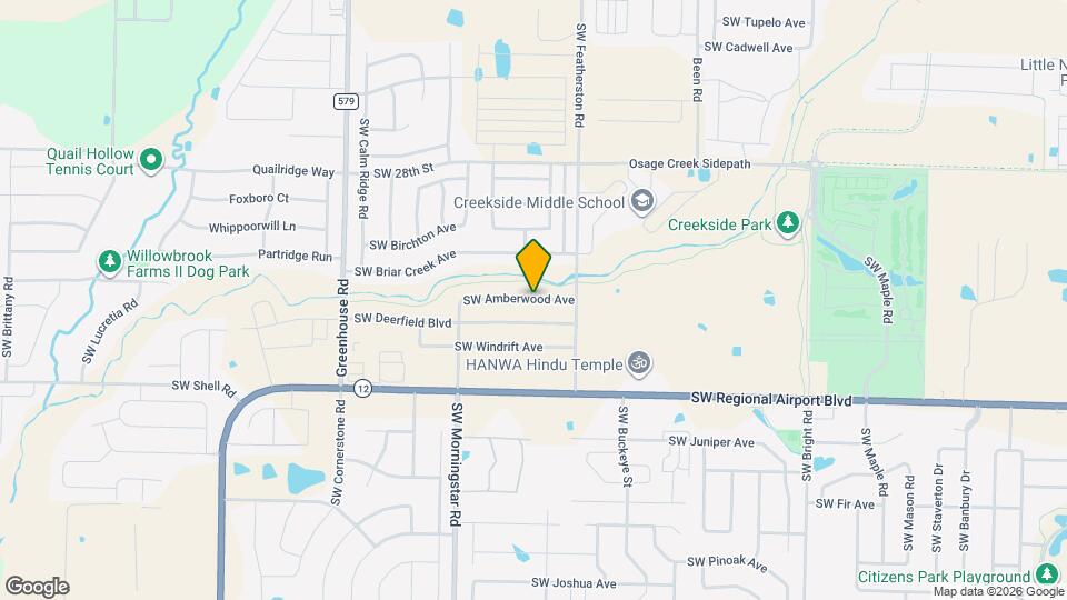 3101 SW Amberwood Ave Map and Location Details