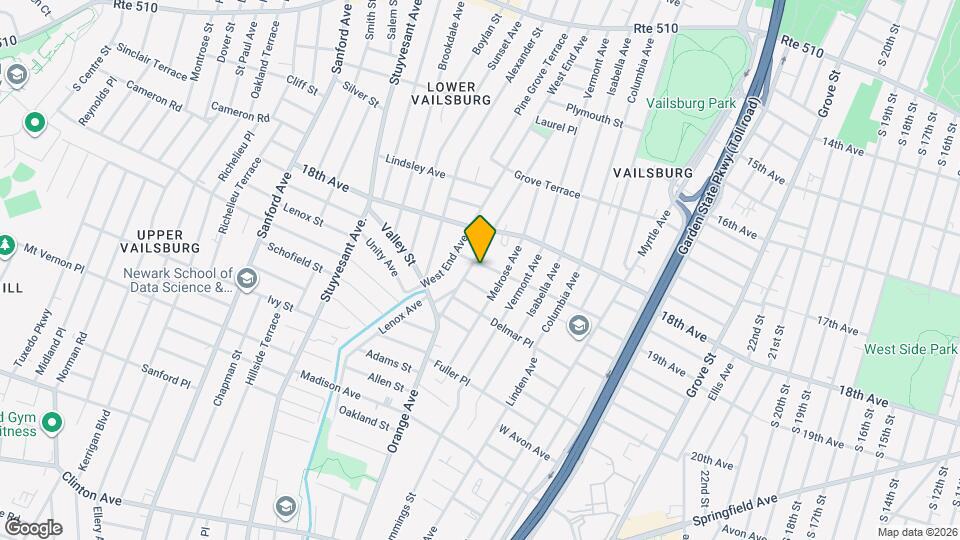 123 University Pl Map and Location Details