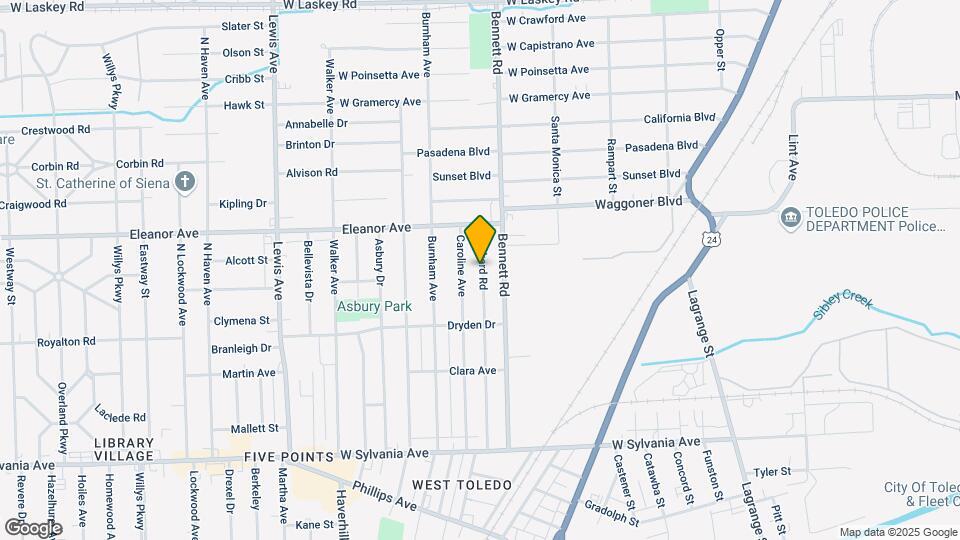 4401 Packard Rd Map and Location Details
