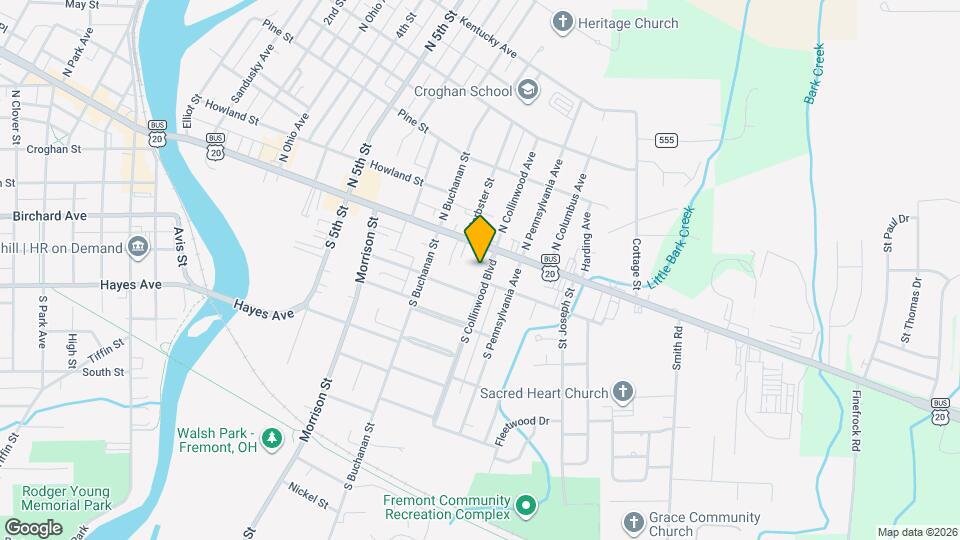 116 S Collinwood Blvd Map and Location Details