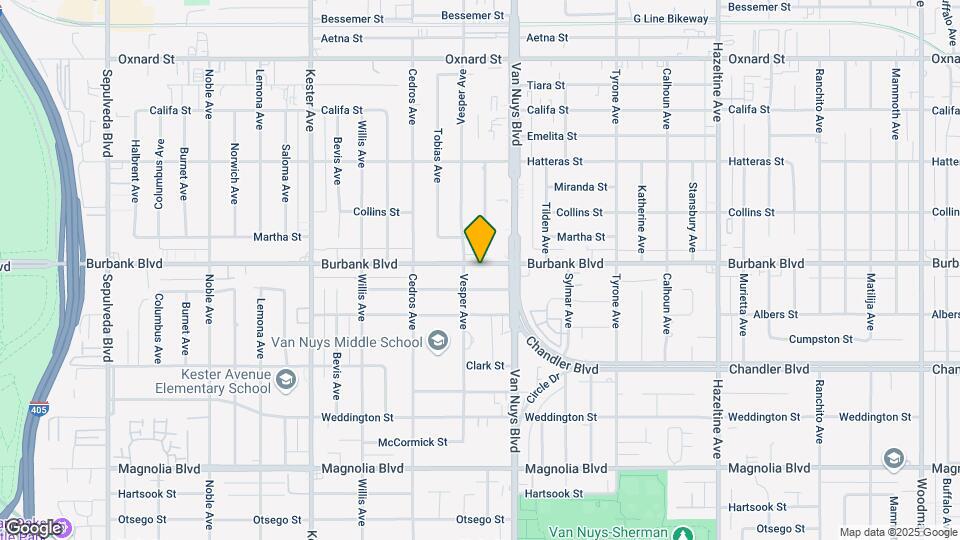 Burbank Boulevard Senior Housing Mapa y Detalles de la Ubicación