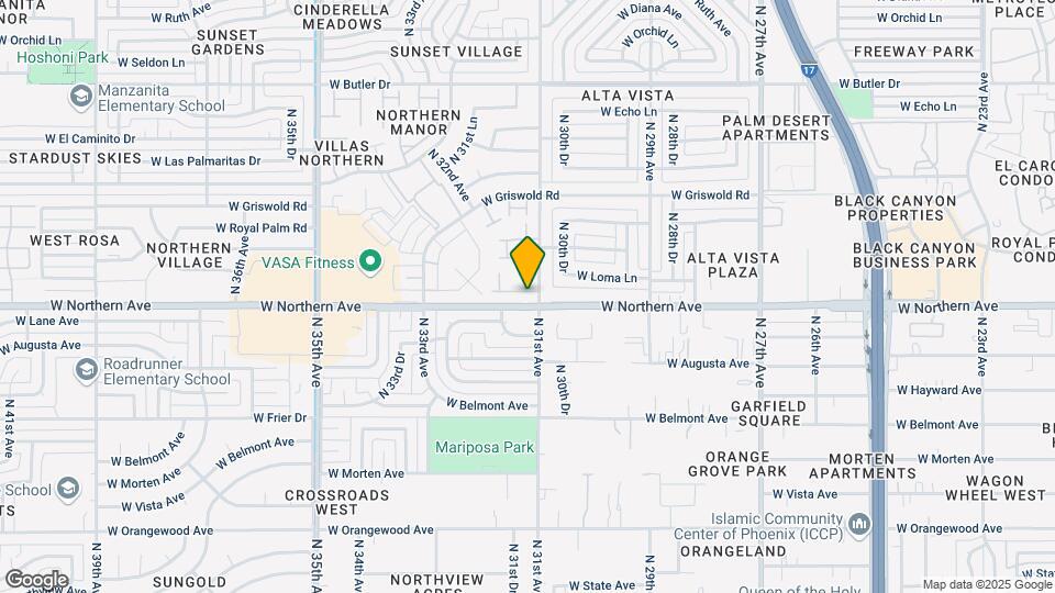 3107 W Loma Ln Map and Location Details