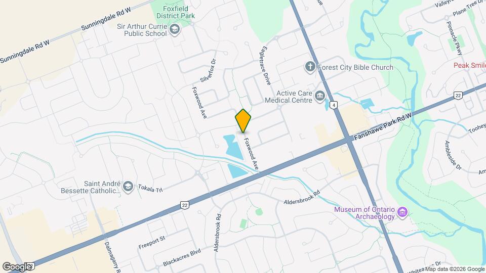 1841 Foxwood Ave Map and Location Details