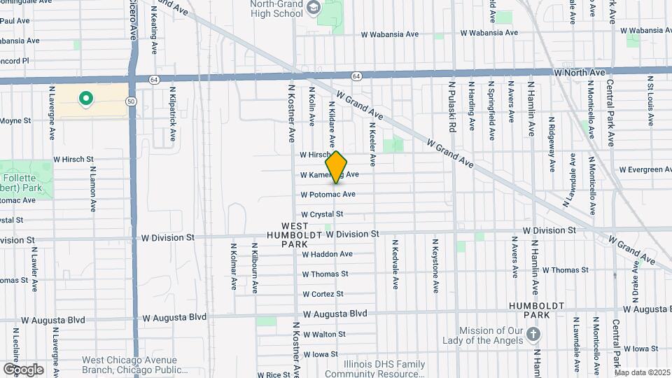 1305 N Kildare Ave Map and Location Details