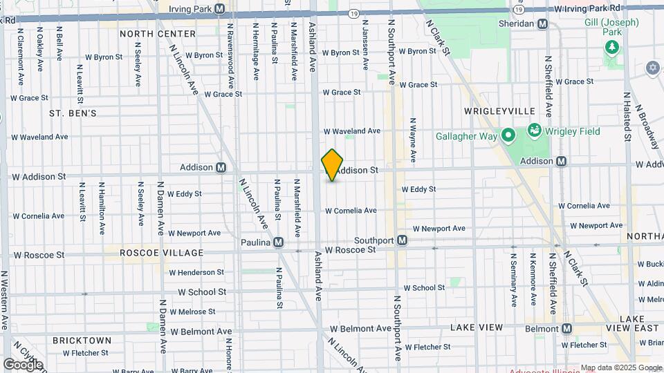 3540 N Bosworth Ave Map and Location Details