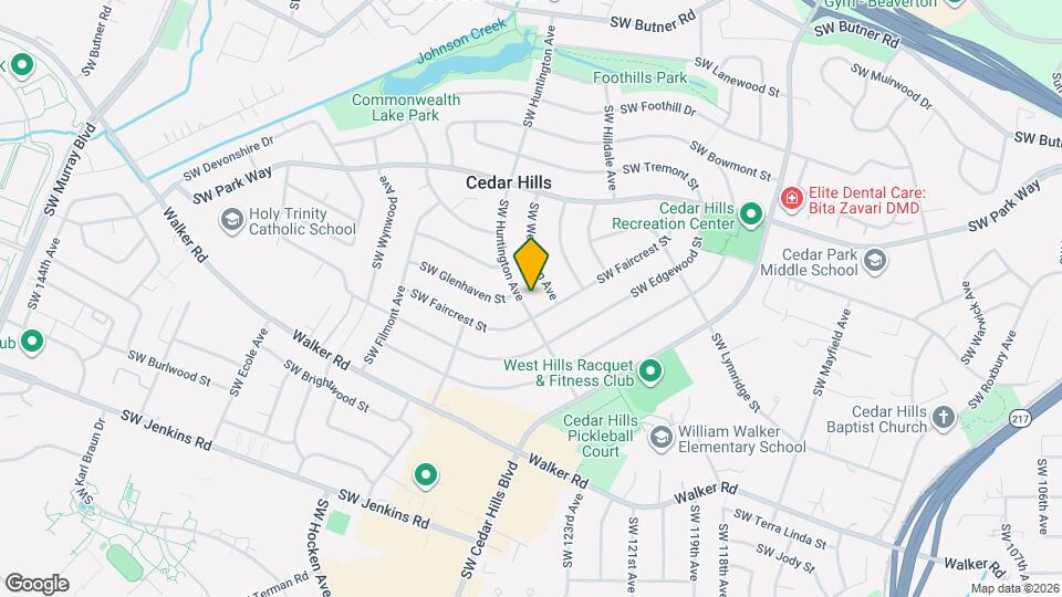 1960 SW Huntington Ave Map and Location Details