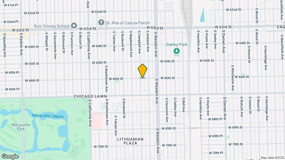 6601-6605 S Campbell Ave Map and Location Details