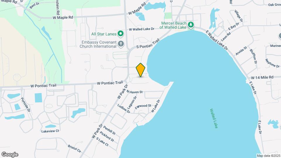 855 S Pontiac Trail Map and Location Details