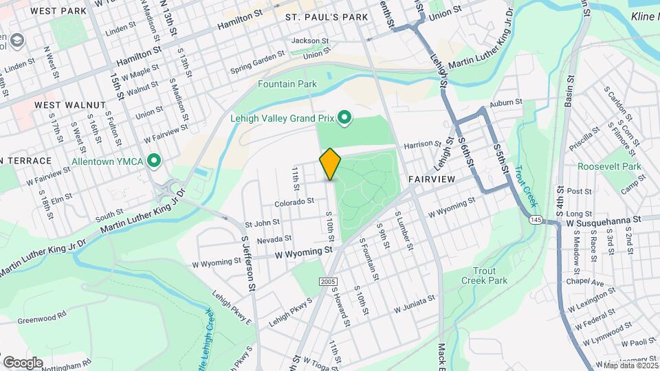 809 S 10th St Map and Location Details