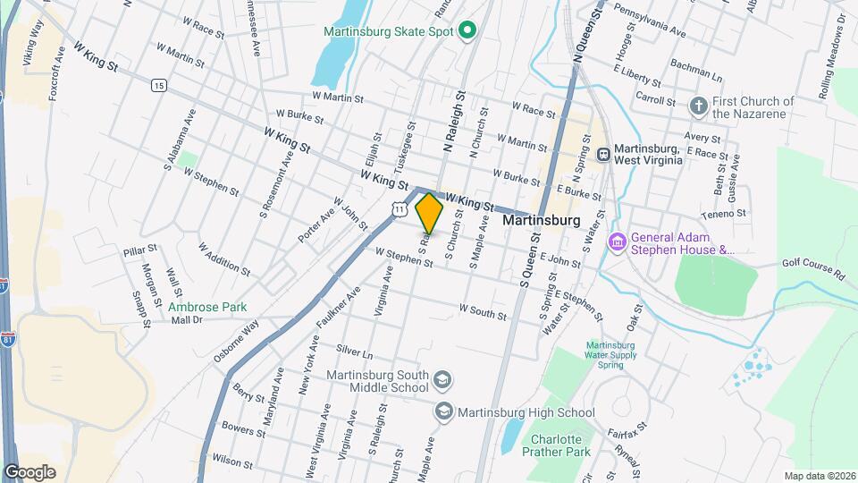 308 S Raleigh St Map and Location Details
