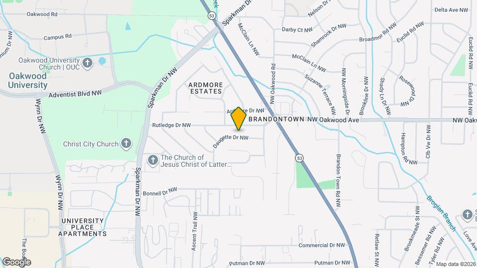 4612 Daugette Dr NW Map and Location Details