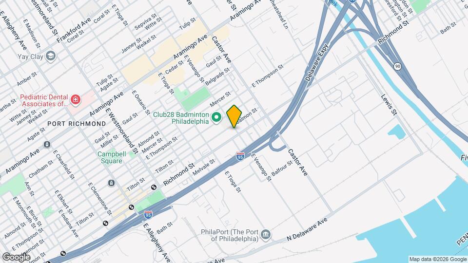 2748 E Venango St Mapa y Detalles de la Ubicación