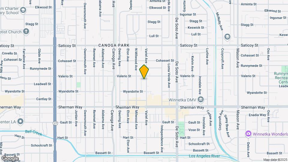 7341 Variel Ave Mapa y Detalles de la Ubicación