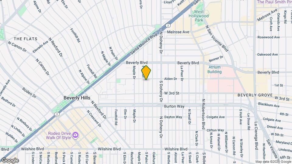 346 N Palm Dr Map and Location Details