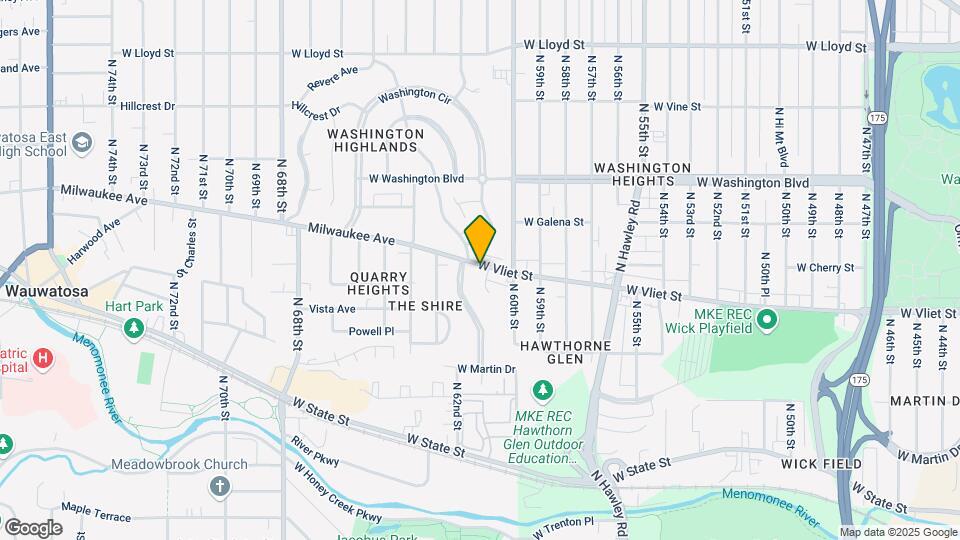 6101 W Vliet St Map and Location Details