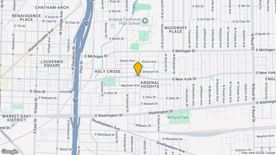 332 N Arsenal Ave Map and Location Details