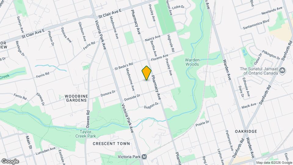 42 Bexhill Ave Map and Location Details