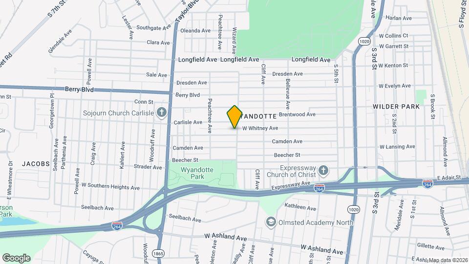 1003 W Whitney Ave Map and Location Details