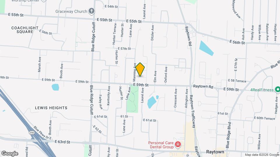 9109 E 58 Terrace Map and Location Details