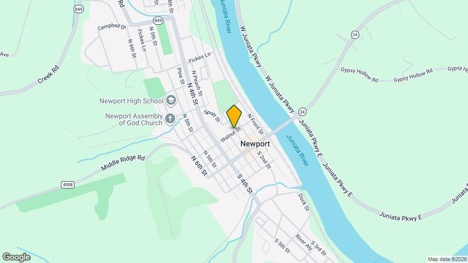 225 Walnut St Map and Location Details