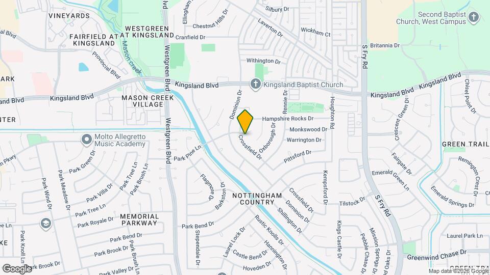 1011 Crossfield Dr Map and Location Details