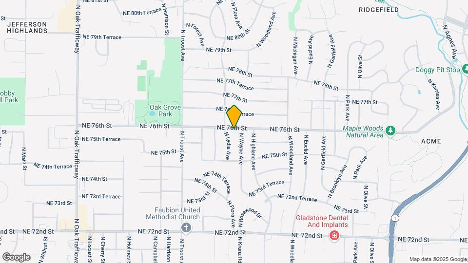1405 NE 76th St Map and Location Details
