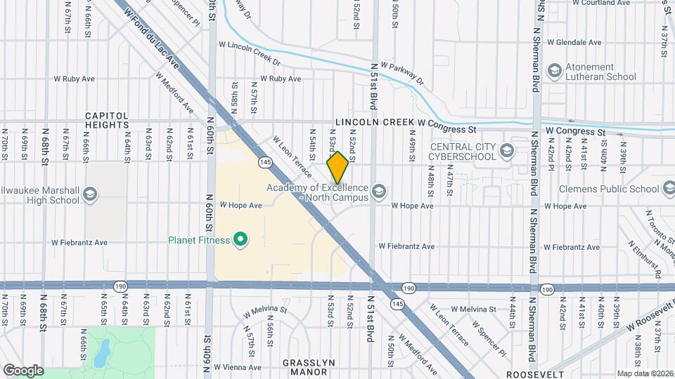 4230 N 53rd St Map and Location Details