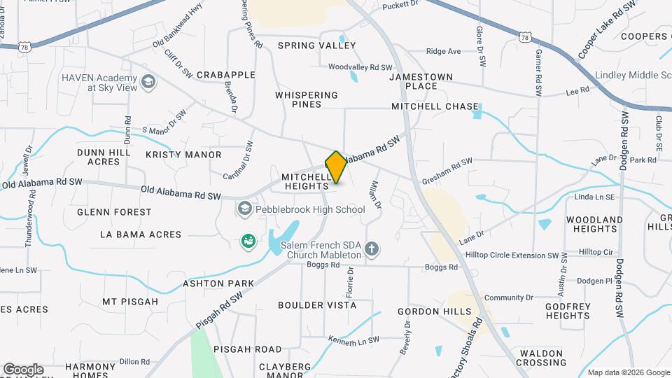 756 Sunset Blvd SW, Unit Suite B Map and Location Details