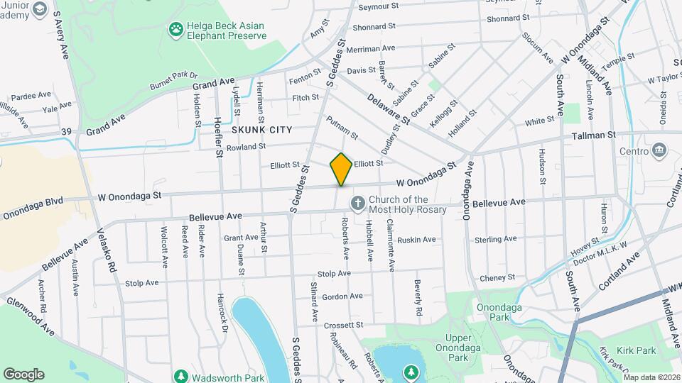 1193 W Onondaga St, Unit 1193 W. Onondaga Mapa y Detalles de la Ubicación