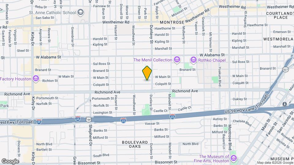 1716 Colquitt St Map and Location Details