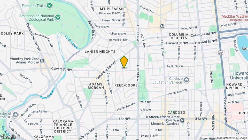 2501 17th St NW Map and Location Details