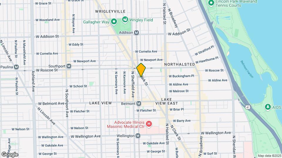 3326 N Clark St, Unit 2 Map and Location Details