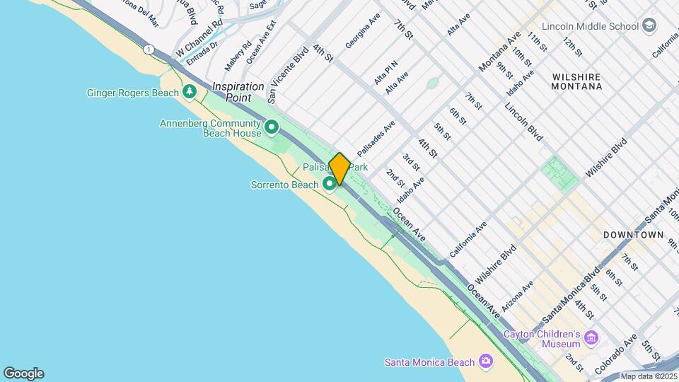 707 Palisades Beach Rd Mapa y Detalles de la Ubicación