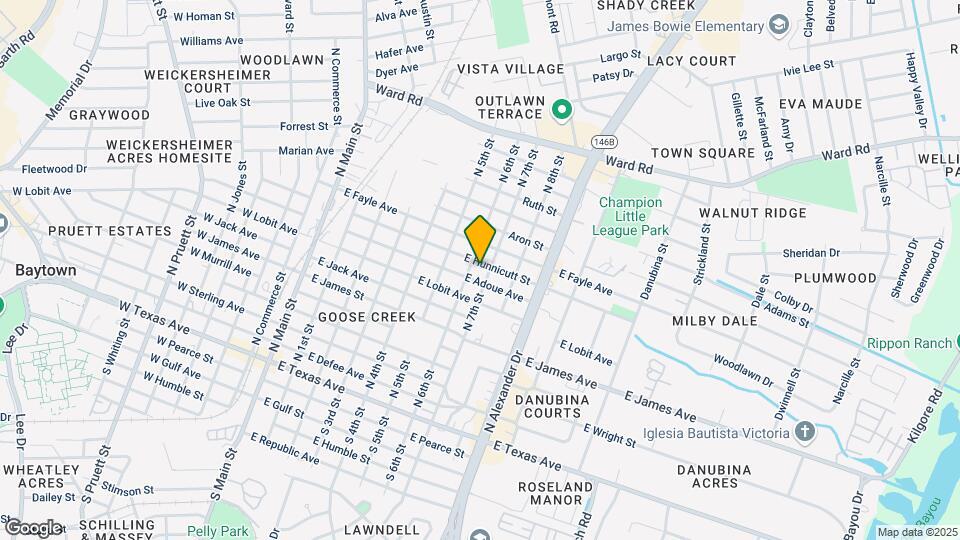 605 E Hunnicutt St Mapa y Detalles de la Ubicación